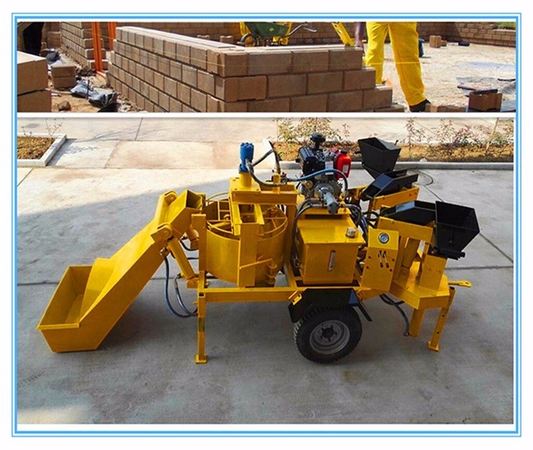 M7mi Double interlock Cement Clay Block Machine Production Brick House Equipment