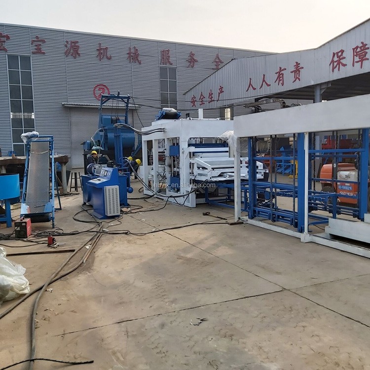 Qtj10 - 15 hydraulic cement concrete Block Machine of China Block Works