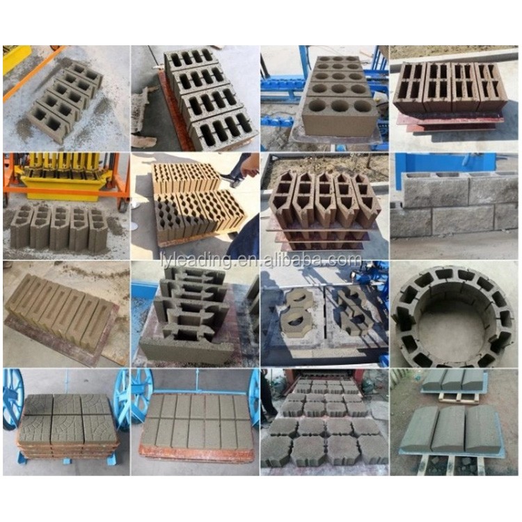 Qtj4 - 40 máquina de hacer ladrillos de cemento hidráulico