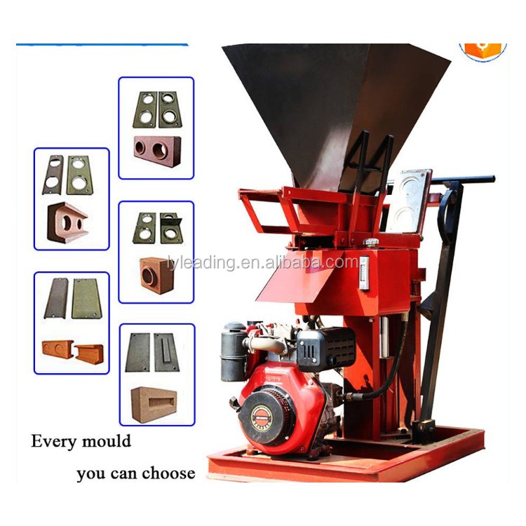 Máquina de ladrillo de tierra entrelazada doméstica hby1 - 15