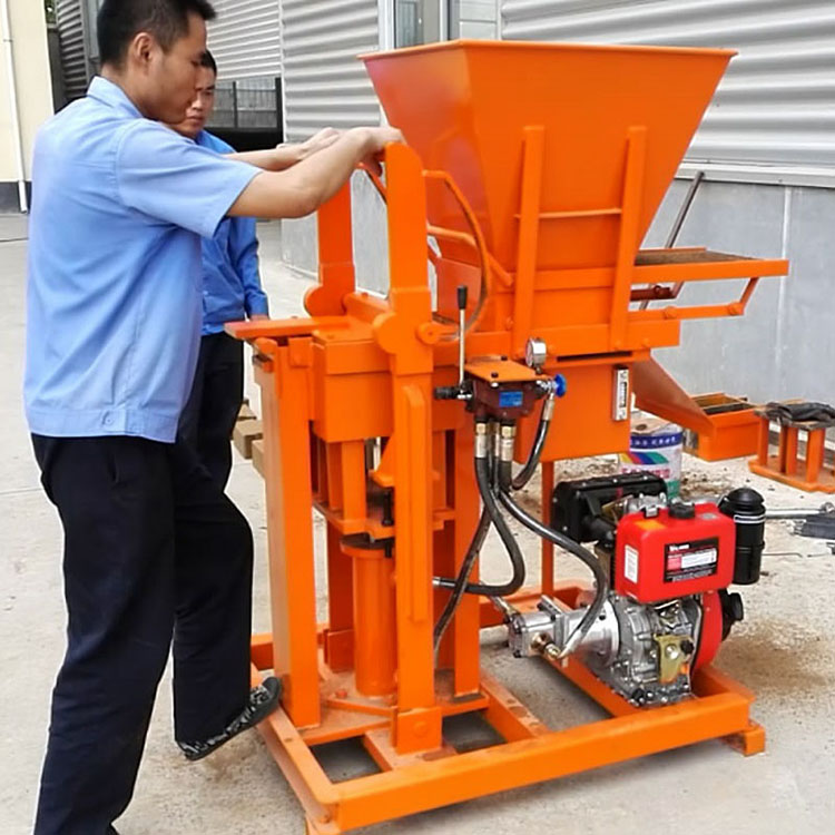 interlocking interlock soil earth brick making machine diesel model HBY2-15 from china(图5)