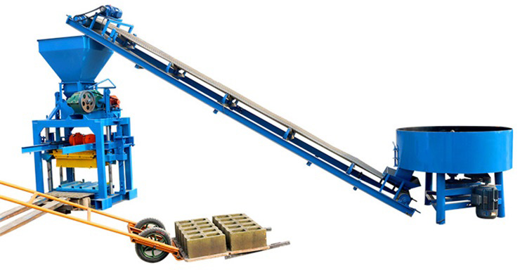 QTJ4-30A Semi Automatic Manual Hollow Cement fly ash Block bricks Making machinery Brick block Maker(图1)