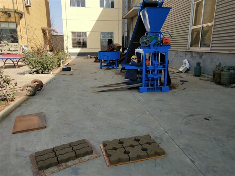 QTJ4-30A Semi Automatic Manual Hollow Cement fly ash Block bricks Making machinery Brick block Maker(图3)