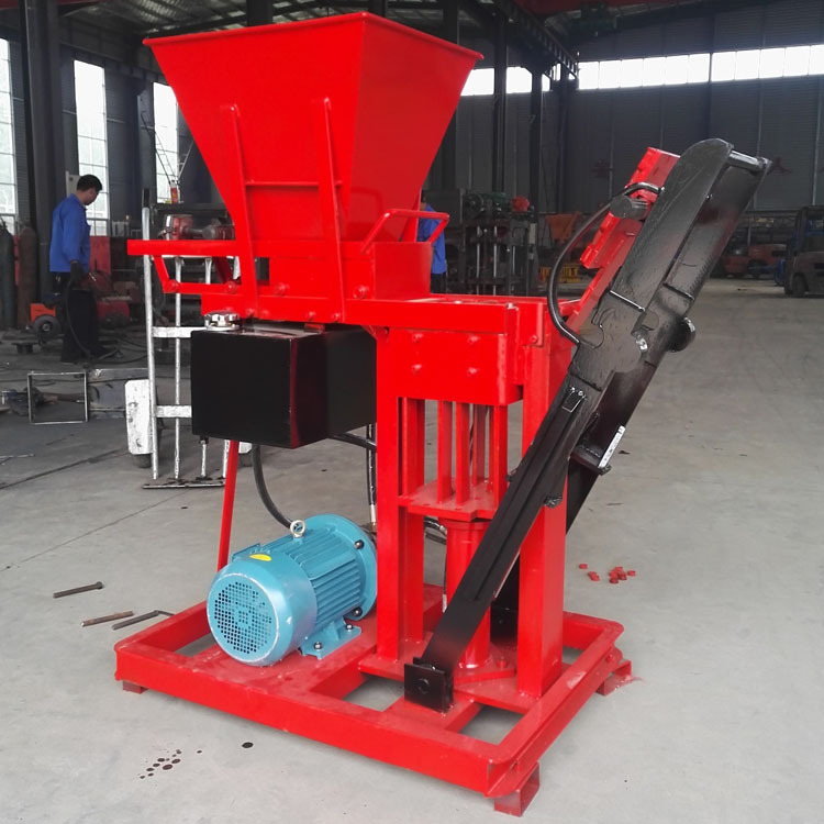 interlocking soil brick making machine price electric model HBY1-15 from china(图6)