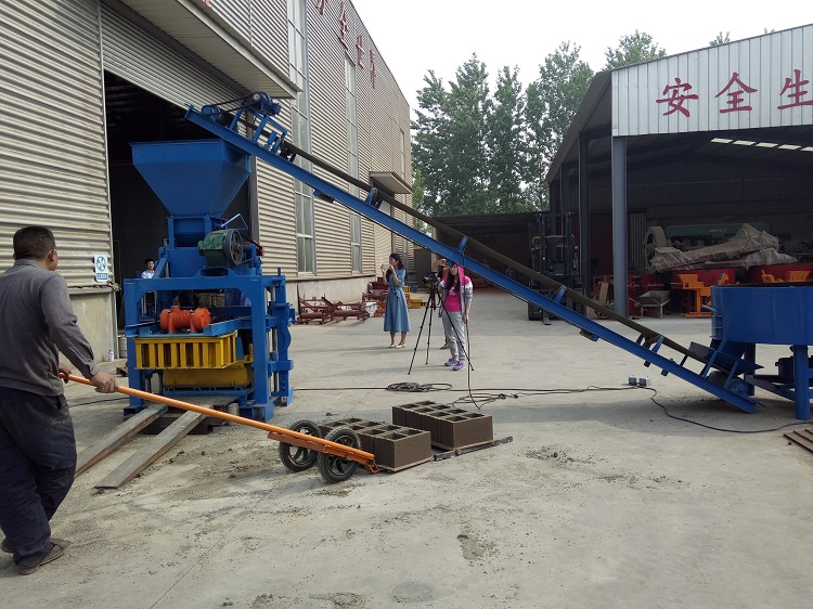 QTJ4-30A Semi Automatic Manual Hollow Cement fly ash Block bricks Making machinery Brick block Maker(图4)