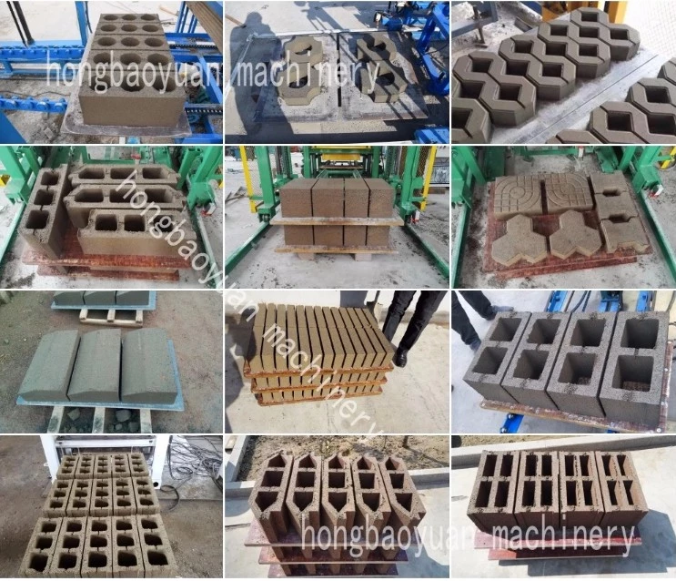 QTJ4-30B brick production line automatic small hollow brick making machine concrete block making mac(图15)
