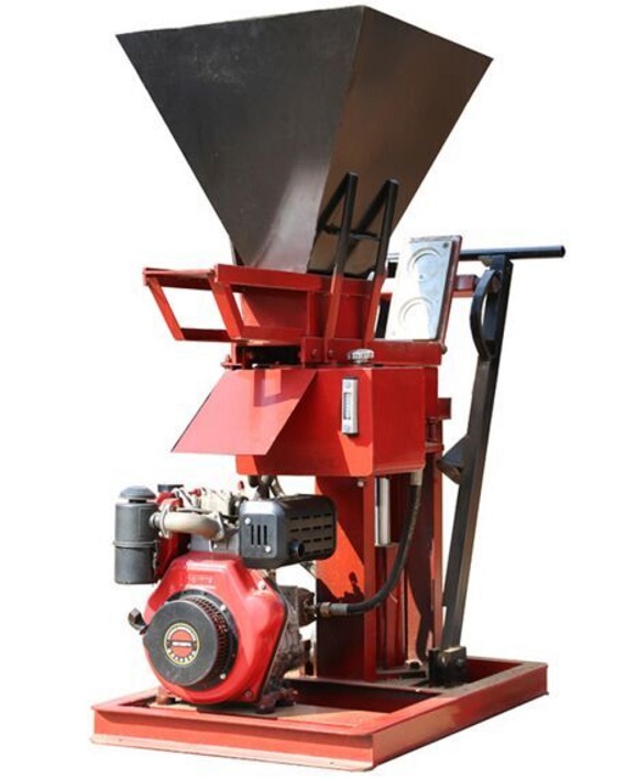 interlocking soil earth brick making machine diesel model HBY1-15 from china(图4)