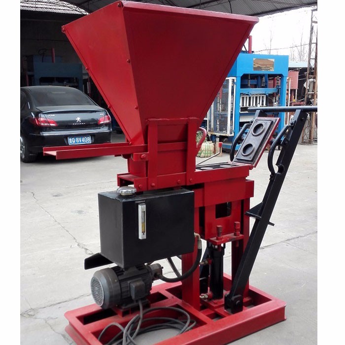 interlocking soil brick making machine price electric model HBY1-15 from china(图7)