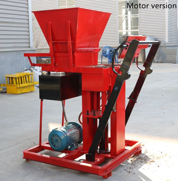 interlocking soil brick making machine price electric model HBY1-15 from china(图3)