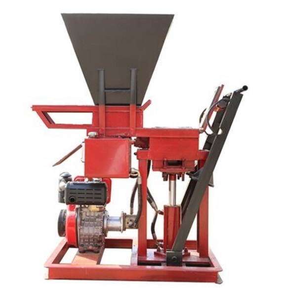 interlocking soil earth brick making machine diesel model HBY1-15 from china(图3)
