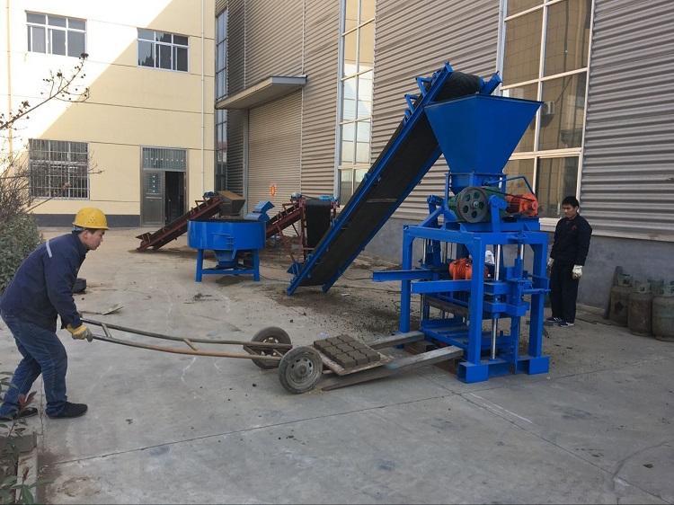 QTJ4-30A Semi Automatic Manual Hollow Cement fly ash Block bricks Making machinery Brick block Maker(图5)